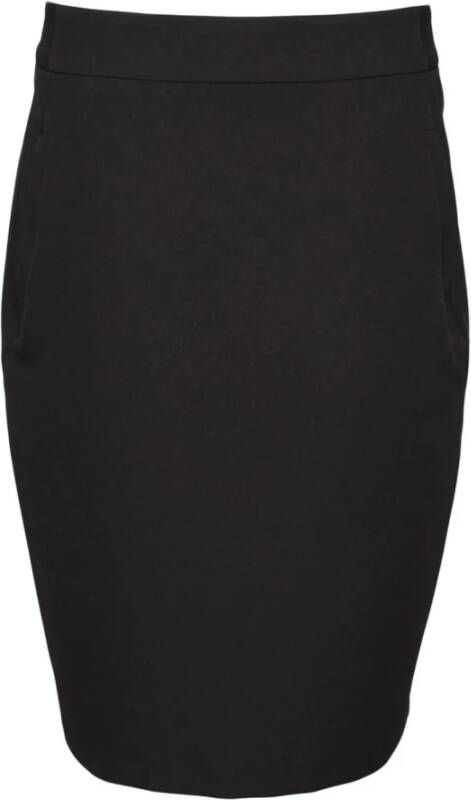 2-Biz Minirok met ruches en kant Black Dames