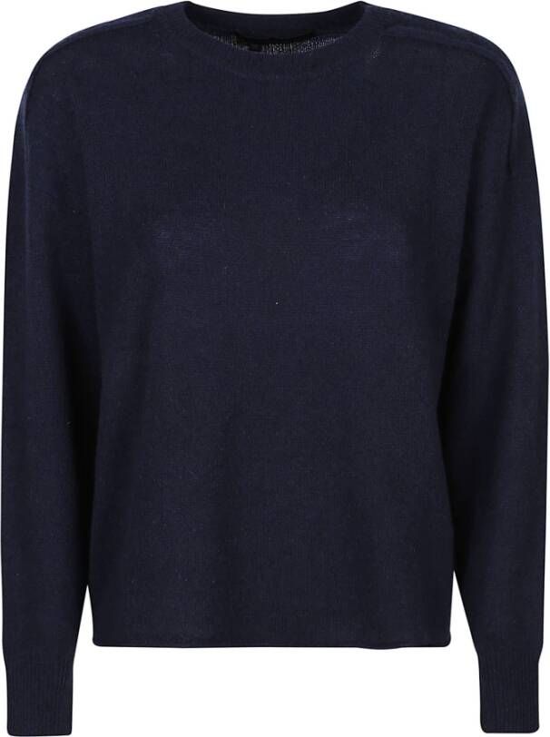 360cashmere Trui met ronde hals Blauw Dames