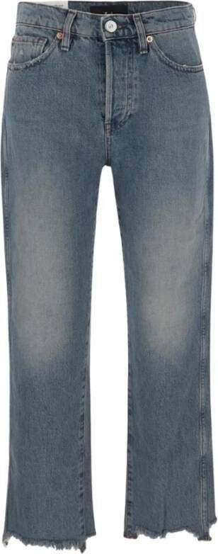 3X1 Bijgesneden jeans Blauw Dames