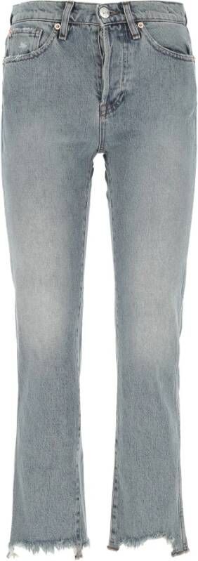 3X1 Bijgesneden jeans Grijs Dames