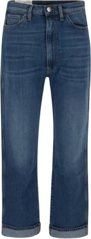 3X1 Straight Jeans Blauw Dames