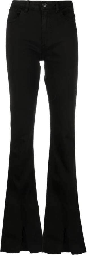 3X1 Uitlopende broek Zwart Dames