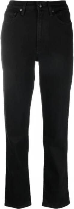 3X1 Zwarte high-waist tapered jeans Zwart Dames