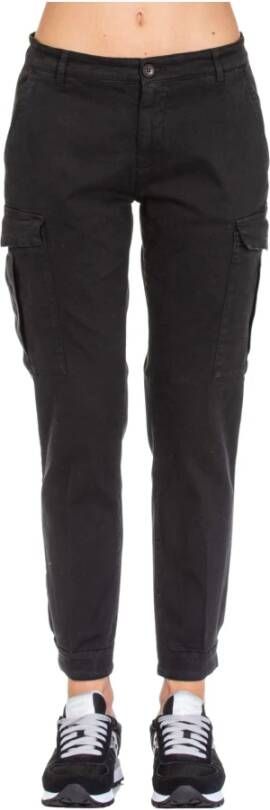 40Weft Zwarte Broek met Azelia Zakken Black Dames