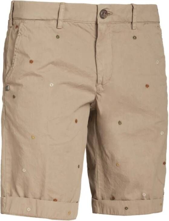 40Weft Casual Shorts Beige Heren