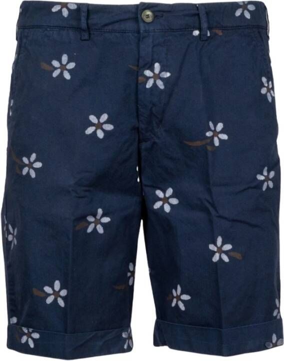 40Weft Casual Shorts Blauw Heren