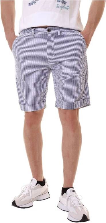 40Weft Casual Shorts Blauw Heren
