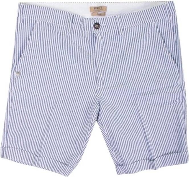 40Weft Casual shorts Blauw Heren