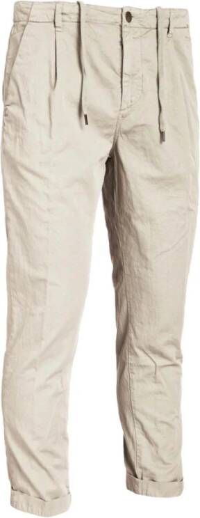 40Weft Slim-fit Trousers Beige Heren