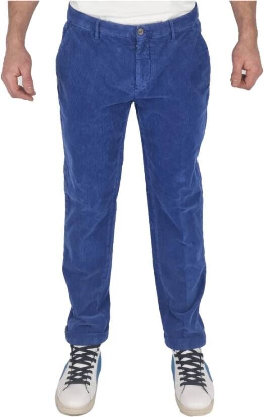 40Weft Slim-fit Trousers Blauw Heren
