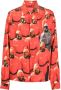 424 Grafische Print Overhemd Lange Mouwen Multicolor Heren - Thumbnail 3