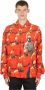 424 Grafische Print Overhemd Lange Mouwen Multicolor Heren - Thumbnail 1