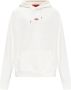 424 Logo borduurwerk sweatshirt met capuchon Wit Heren - Thumbnail 3