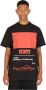 424 Zwart Print Tee met Rode en Witte Logo's Black Heren - Thumbnail 3