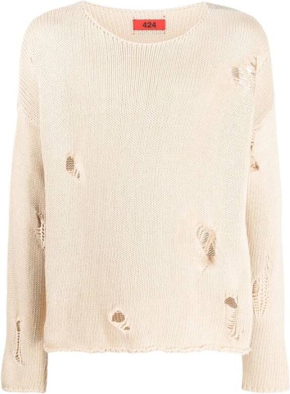 424 Sweaters Beige Heren