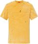 424 T-shirt met vintage-effect Yellow Heren - Thumbnail 1