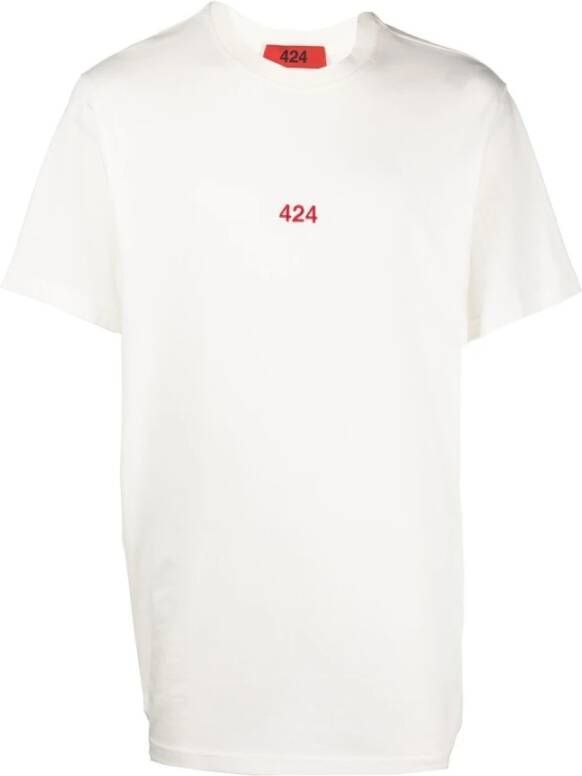 424 t-shirt White Heren