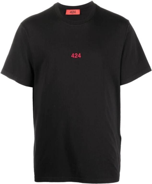 424 t-shirt Zwart Heren