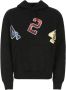 424 Zwart katoenen sweatshirt Zwart Heren - Thumbnail 1