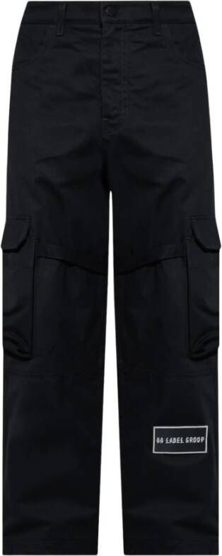 44 Label Group Zwarte Katoenen Drill Helm Broek Black Heren