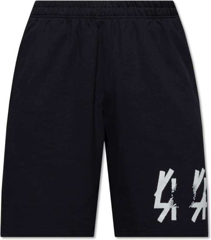 44 Label Group Shorts met logo Zwart Heren