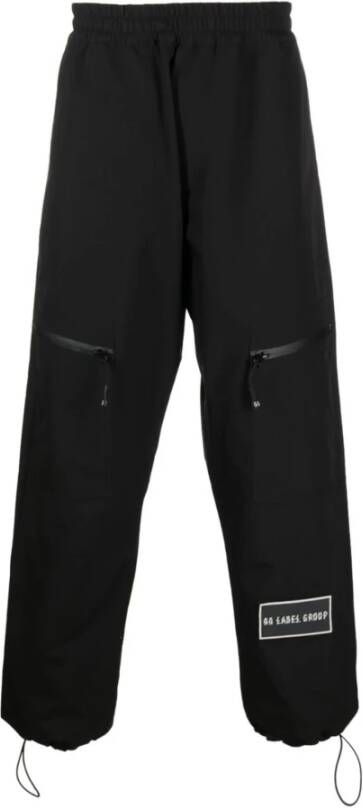 44 Label Group Broek Dames Recht Zwarte Rechte Broek Black Heren