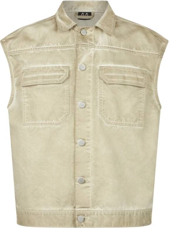 44 Label Group Vests Beige Heren