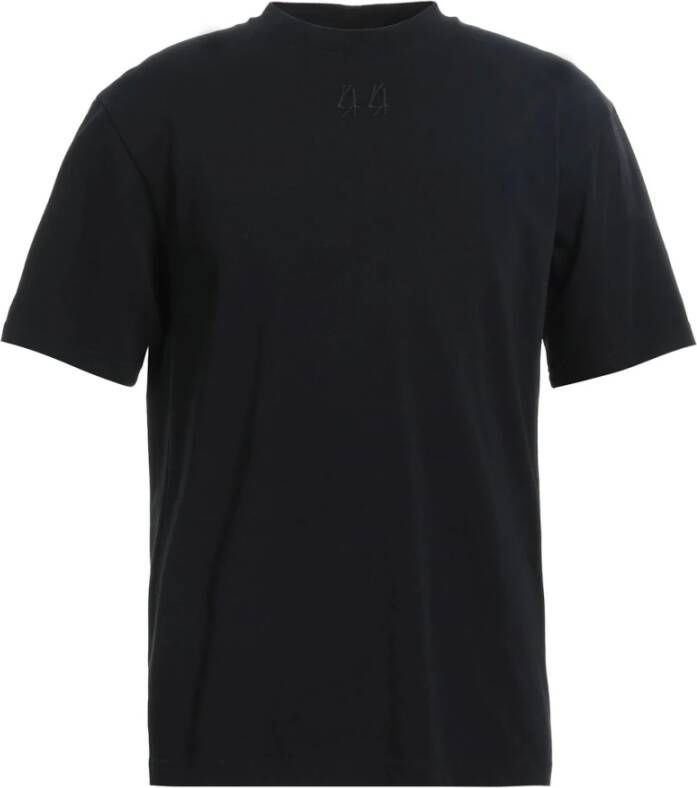 44 Label Group Zwart Vlam Print T-Shirt Zwart Heren