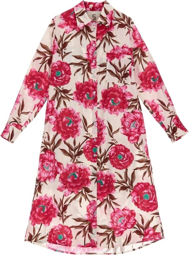5Progress Shirt Dresses Wit Dames