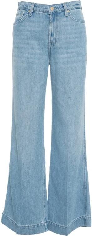 7 For All Mankind Blauwe Flared Jeans High-Waisted Wijde Pijp Blue Dames - Foto 8