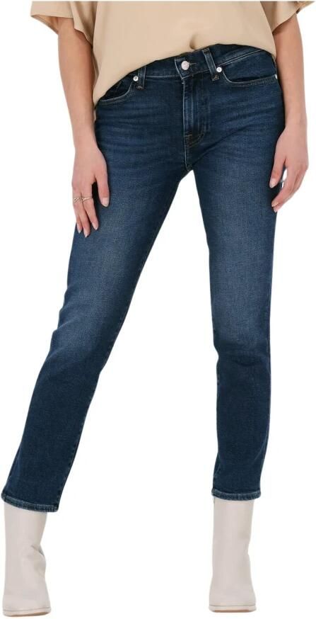 7 for all Mankind Blauwe Straight Leg Jeans Roxanne Anke - Foto 4