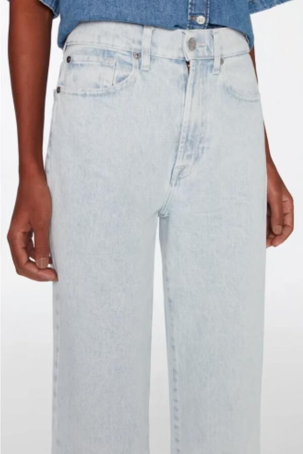 7 for all Mankind Blauwe Straight Leg Jeans Logan Stovepipe Ice Pop - Foto 5