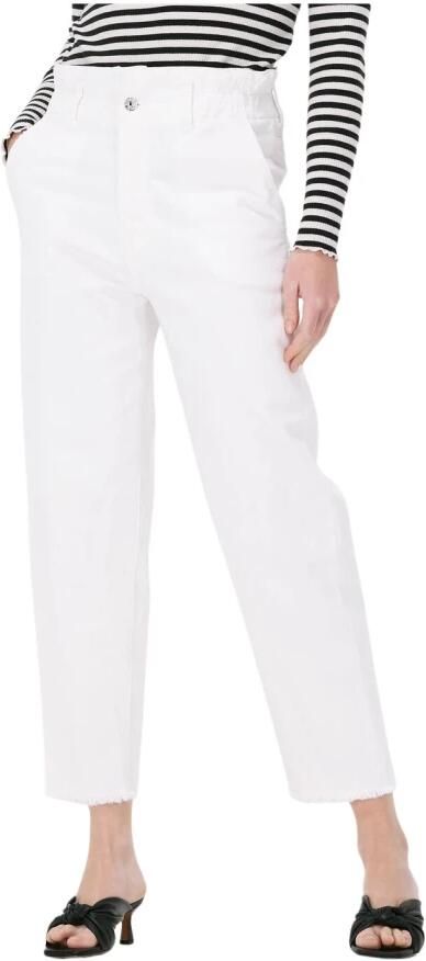 7 For All Mankind Gekropt broek met hoge taille White Dames - Foto 5
