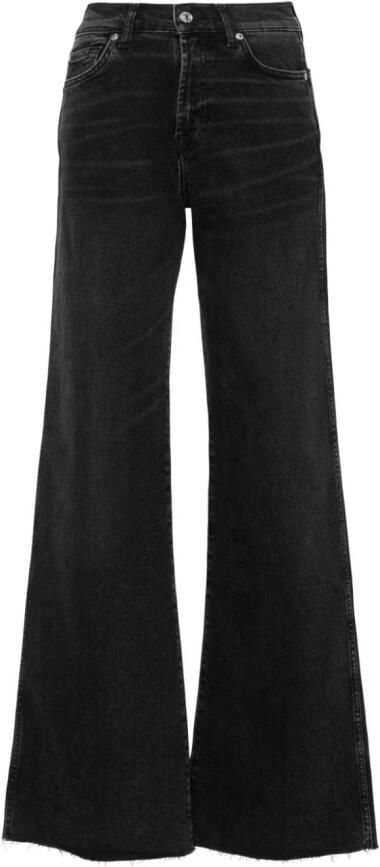 7 FOR ALL MANKIND Dames Jeans Lotta Luxe Vintage Topline With Raw Cut Antraciet - Foto 2