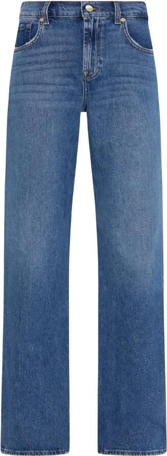 7 For All Mankind Jeans Straight Pre-owned Blue Dames - Foto 5