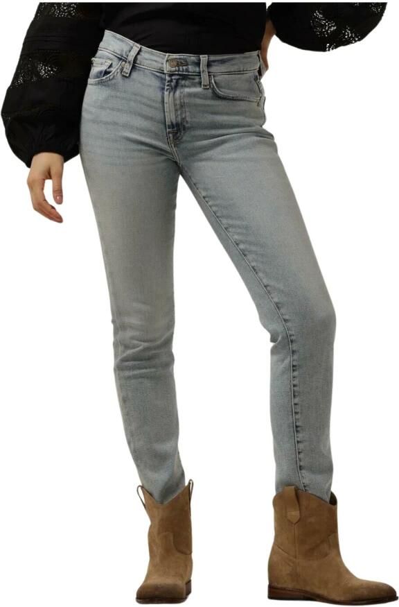 7 FOR ALL MANKIND Dames Jeans Roxanne Luxe Vintage Sunday Lichtblauw - Foto 3