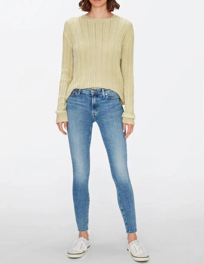 7 for all Mankind Blauwe Skinny Jeans Hw Skinny Slim Illusion Brightness - Foto 3