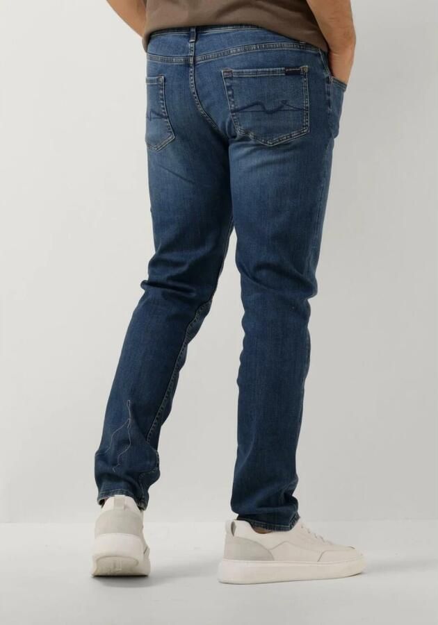 7 For All Mankind Slim Fit Medium Wassing Jeans Blue Heren - Foto 2