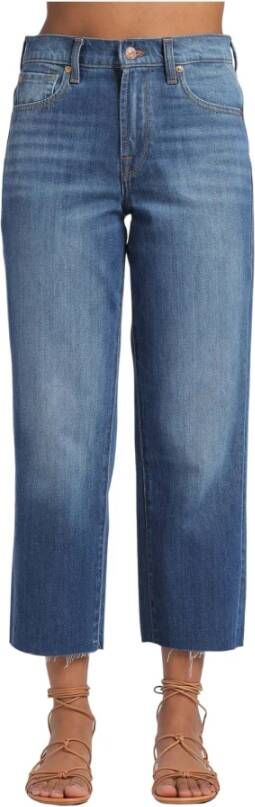 7 For All Mankind Cropped Jeans Blauw Dames