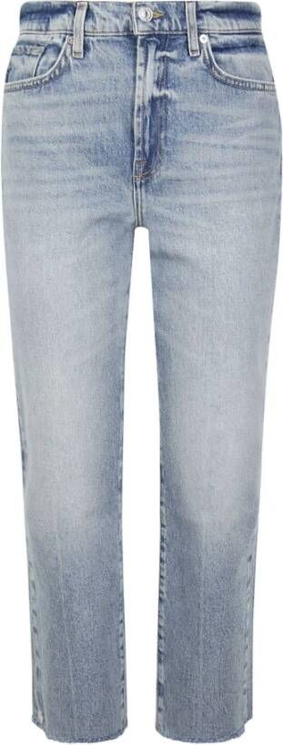 7 For All Mankind Cropped Jeans Blauw Dames