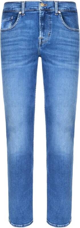 7 For All Mankind Slimmy Tapered Stretch Tek Twister Jeans Blauw Heren