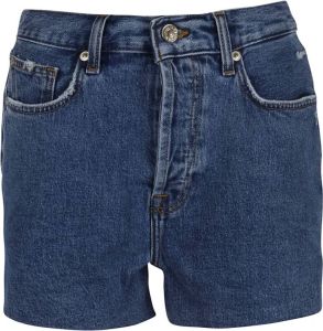 7 For All Mankind Denim Shorts Blauw Dames