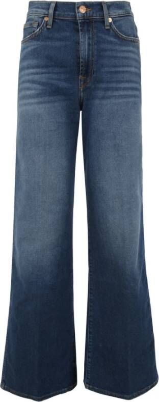 7 For All Mankind Flared Jeans Blauw Dames