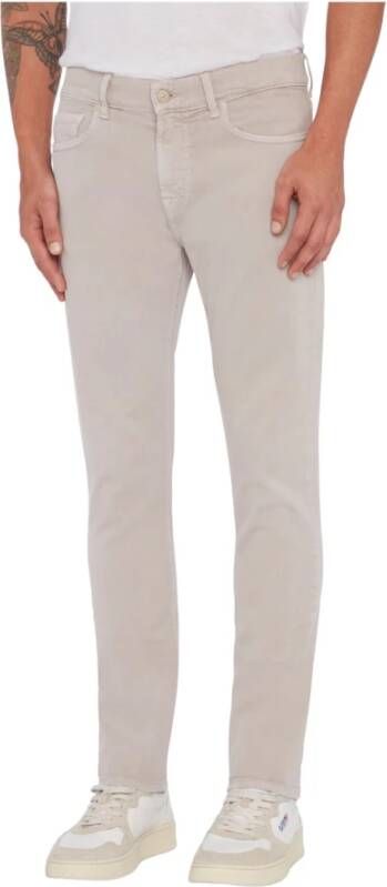 7 For All Mankind For All Mankind-Broek Beige Heren