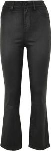 7 For All Mankind High-Waisted Slim Kick Coated Slim Illusion Zwart Dames