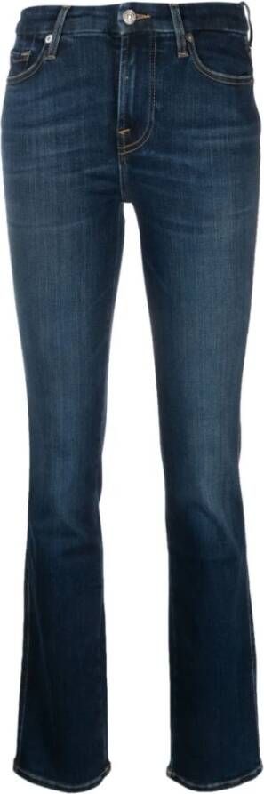 7 For All Mankind `Kimmie Straight Slim Illusion Opulent` Jeans Blue Dames