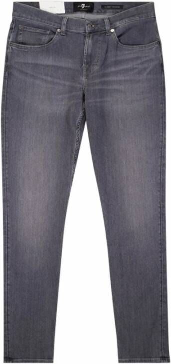 7 For All Mankind Slim-Fit Stijlvolle Jeans Gray Heren
