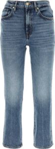 7 For All Mankind Logan Stovepipe Denim Stretch Jeans Blauw Dames