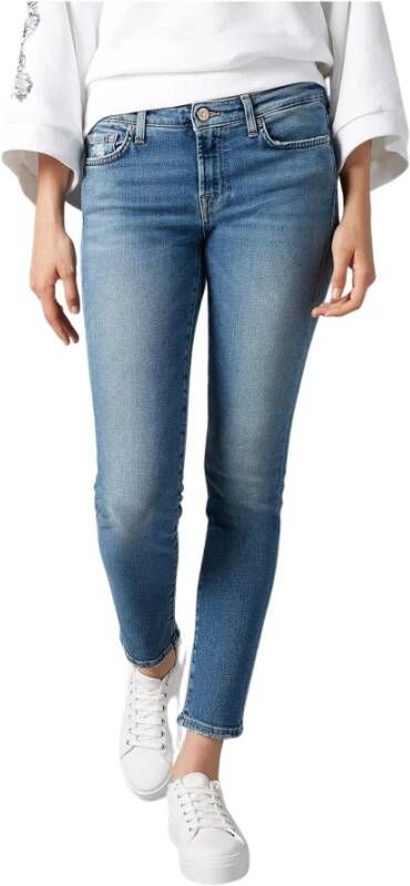 7 For All Mankind Pyper bijgesneden luxe vintage Pacific Grove Wash jeans Blauw Dames