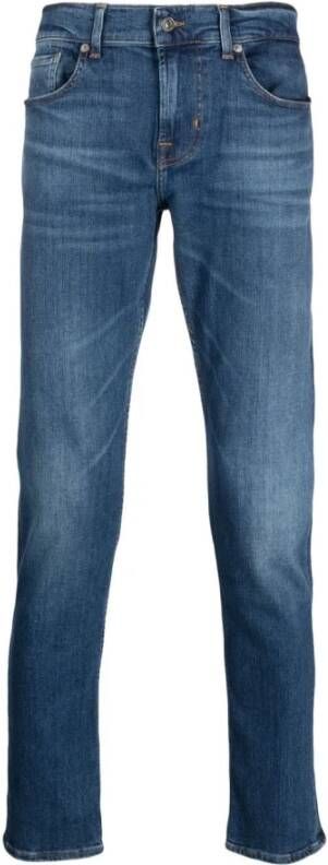 7 For All Mankind Rechte jeans Blauw Heren